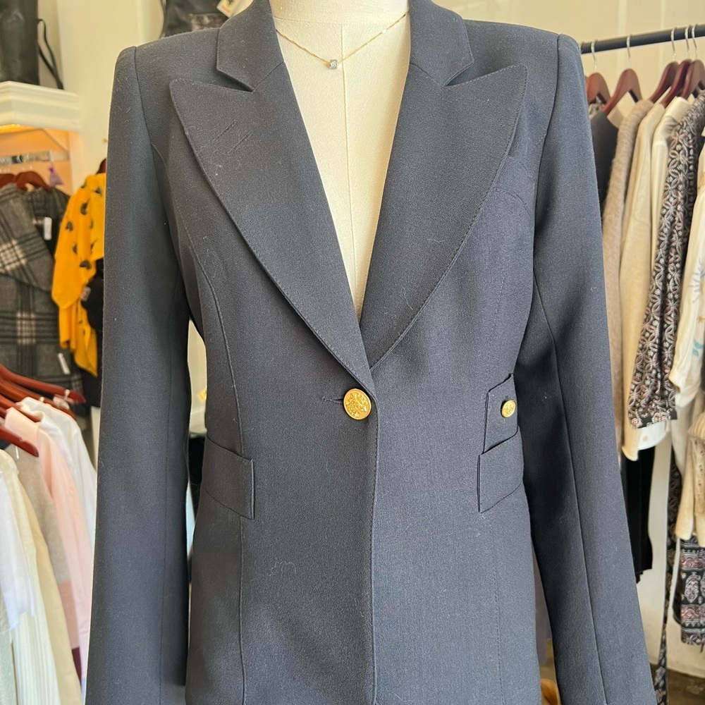 SMYTHE Duchess blazer , black , size 10
